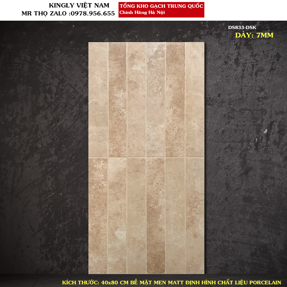 Gạch ốp tường 40x80 Trung quốc DS833